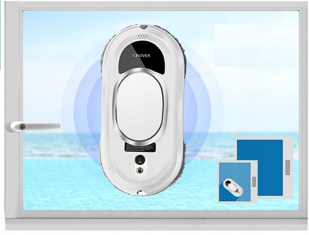 Cleaning robot Chovery white remote controlled mopping and window cleaning Dominant color white