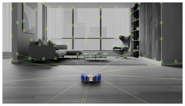 Cleaning robot Dyson 360 Vis Nav blue Dominant color blue