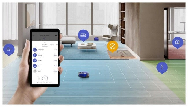 Cleaning robot Dyson 360 Vis Nav blue Power 375 W