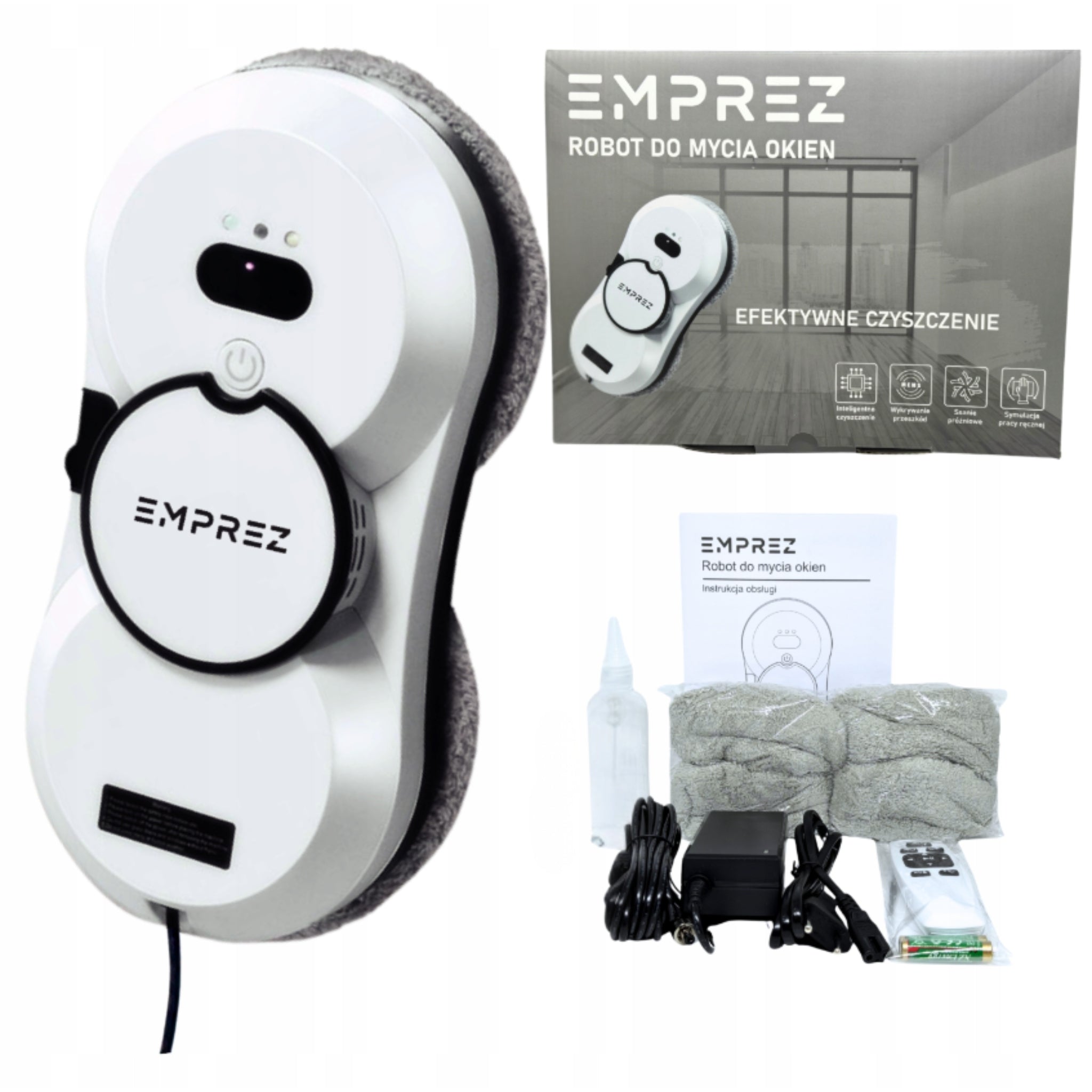 Cleaning robot Emprez Window and window cleaning robot HCR-10 white