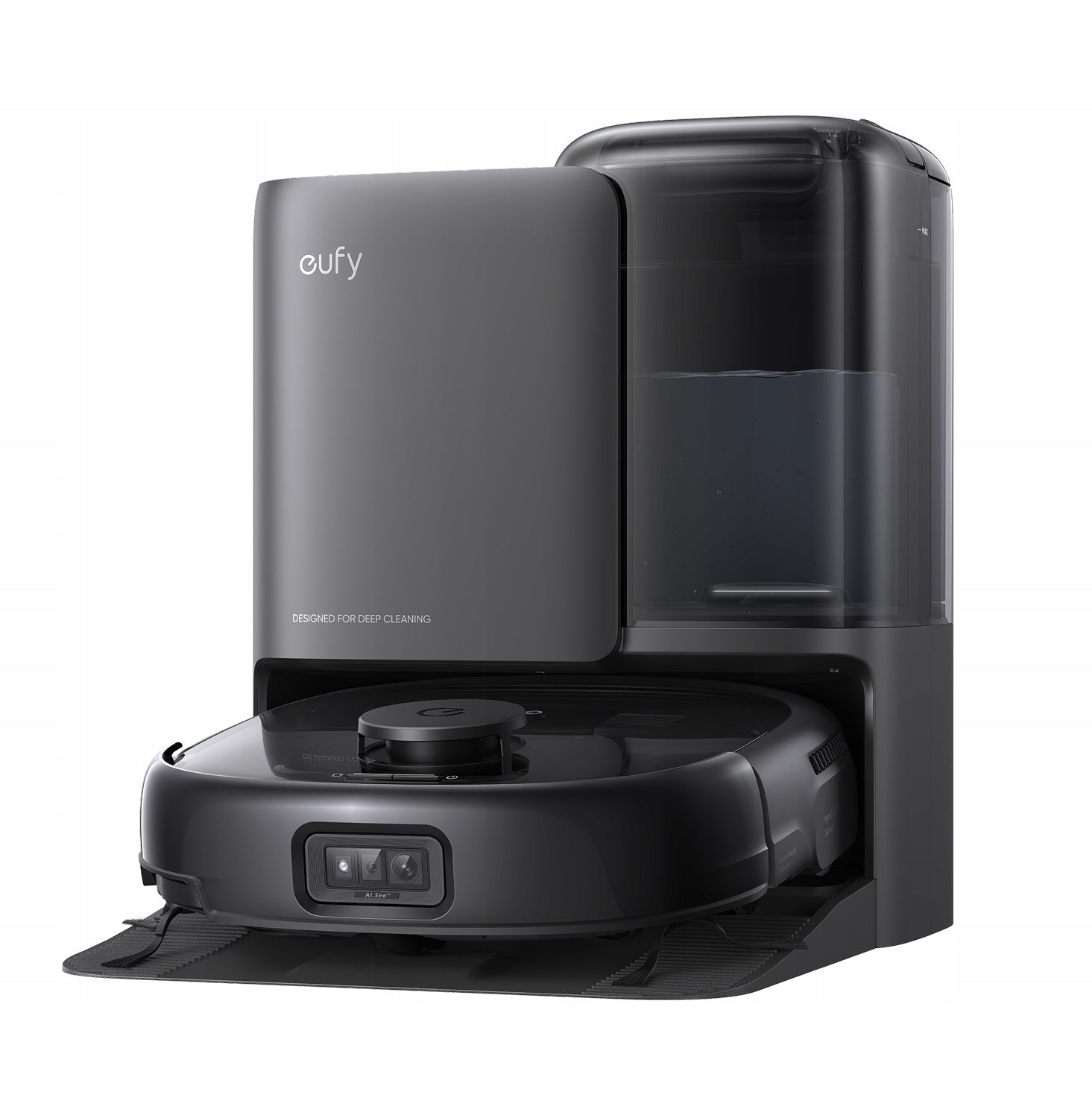 Cleaning robot Eufy E25 Omni 20000Pa HydroJet black Wireless operating time 180 min