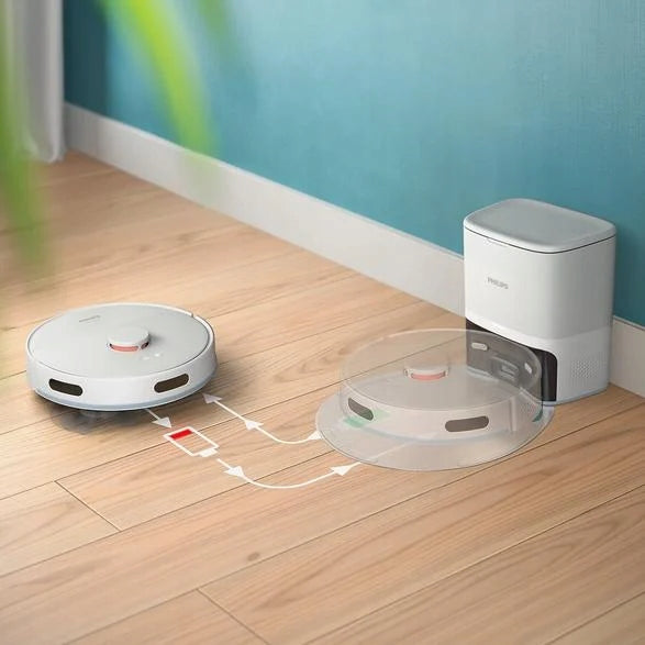 Cleaning robot mopping with station Philips 2000 white Manufacturer code XU2100/25