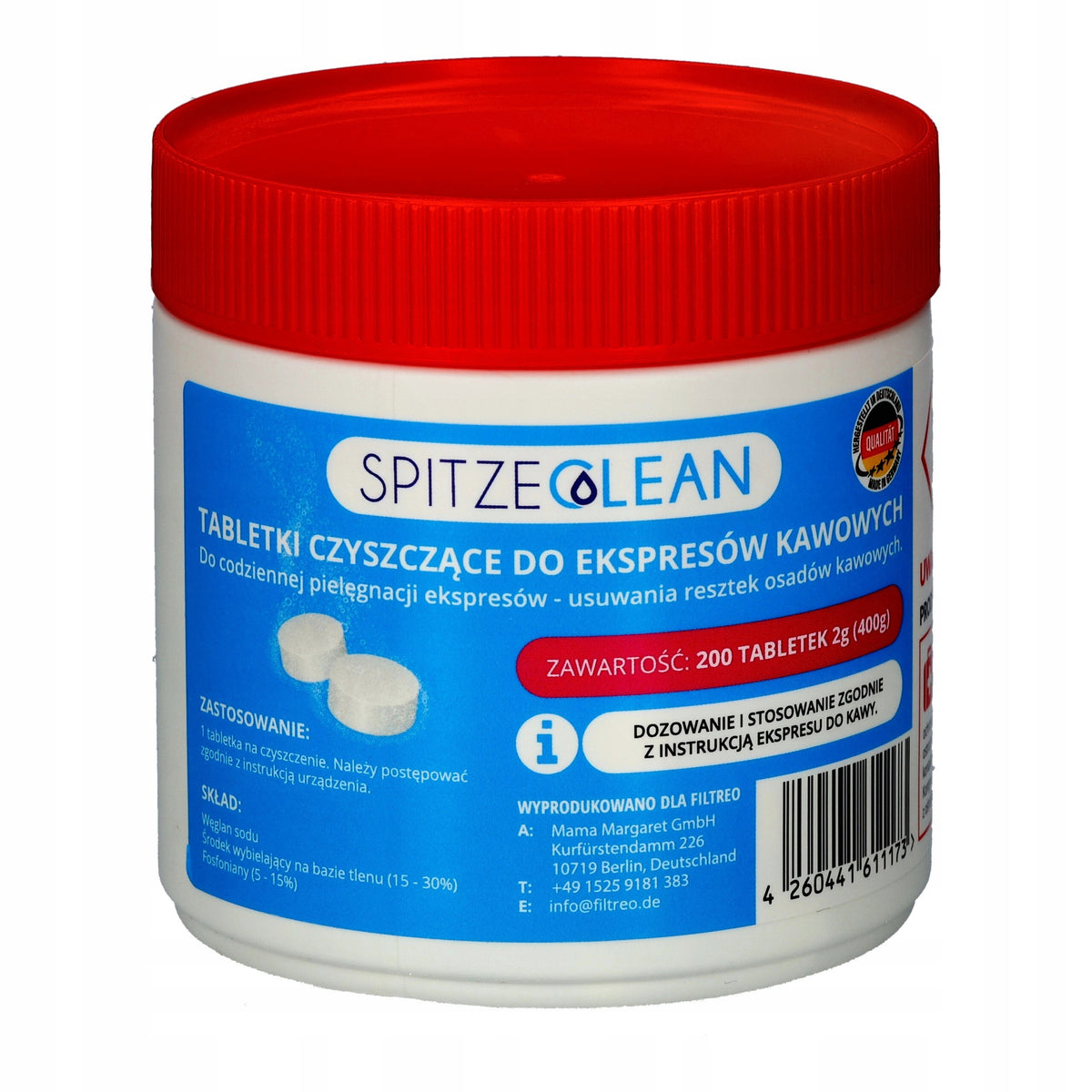Cleaning tablets spitze clean for coffee machine 200 pcs