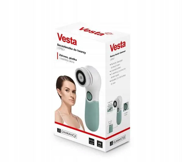 Cleansing brush for face Vesta EFB01 - 3 brushes / case Medical device no