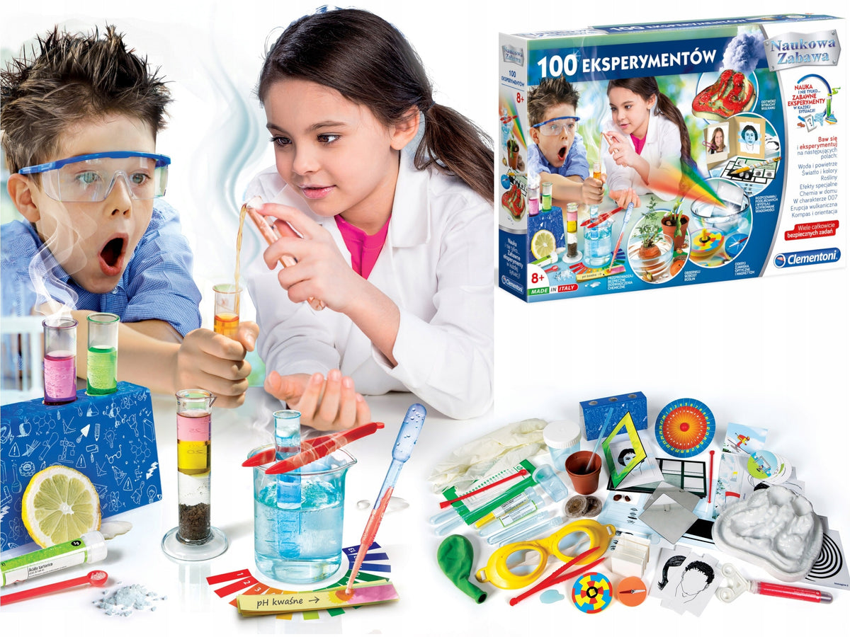 Clementoni 100 EXPERIMENTS Scientific Fun LEARNING