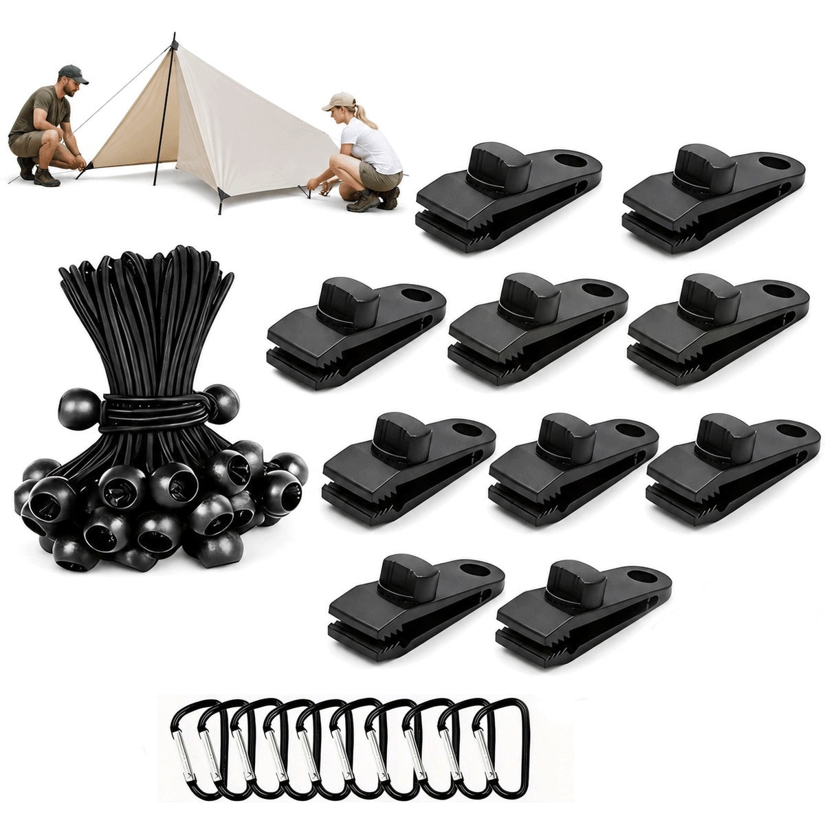 Clip Buckle Foil Hook Tarpaulin for Pool Tent Covers Tensioner 30X