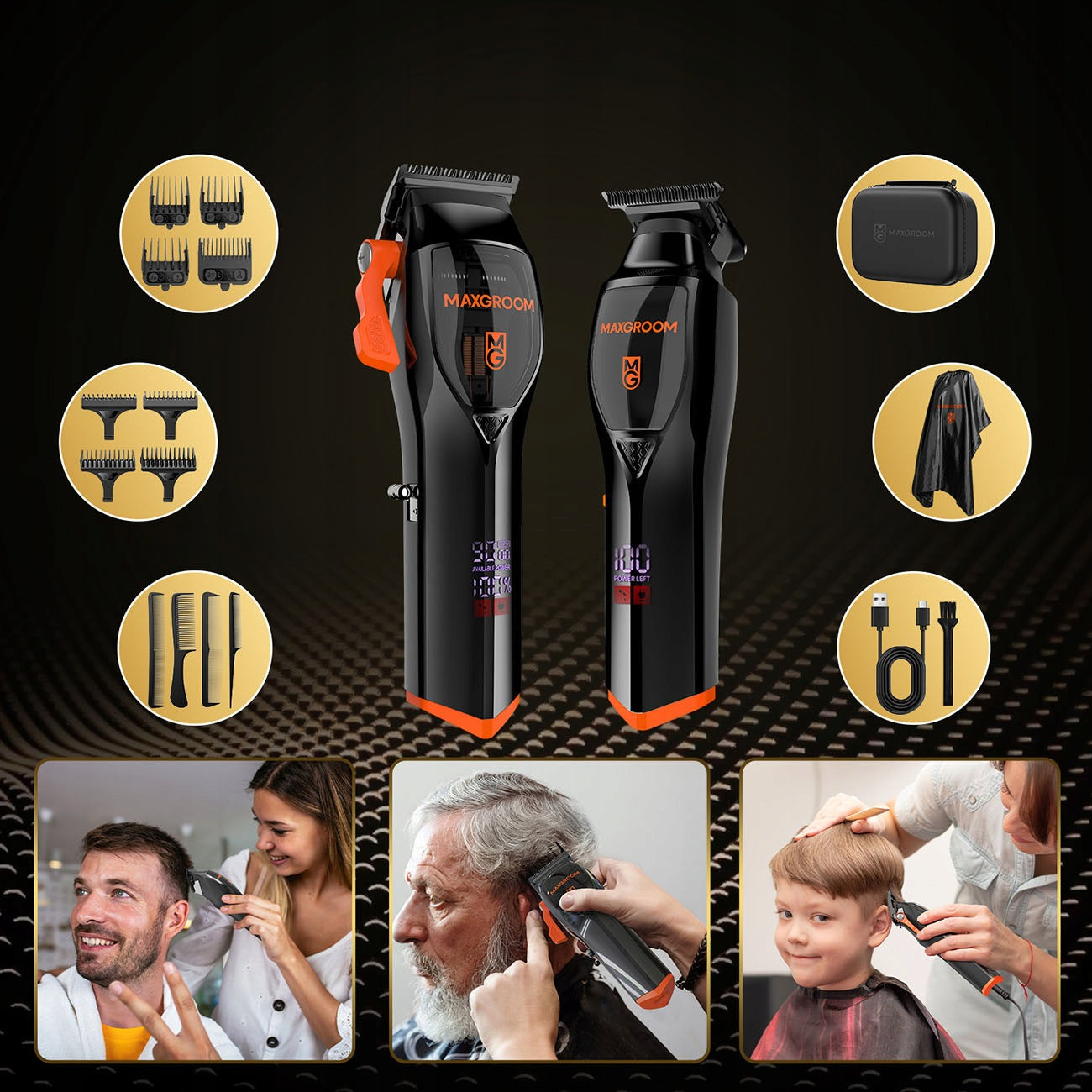 Clipper MAXGROOM WF-3908 multifunctional with trimmer - black Dominant color black