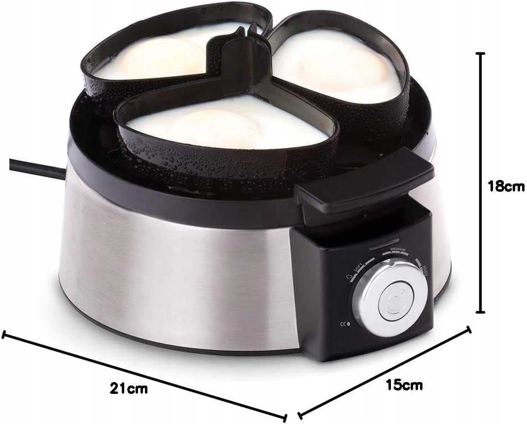 Cloer 6070 Electric egg cooker for 7 eggs in steel t-shirts Brand Cloer