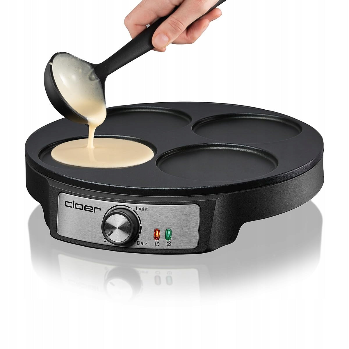 Cloer 6625 mini pancake machine 4x11cm 1200W black Brand Cloer