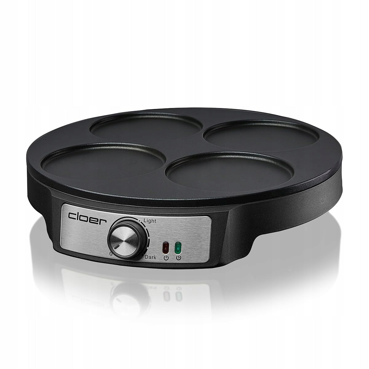 Cloer 6625 mini pancake machine 4x11cm 1200W black Power rating 1200 W