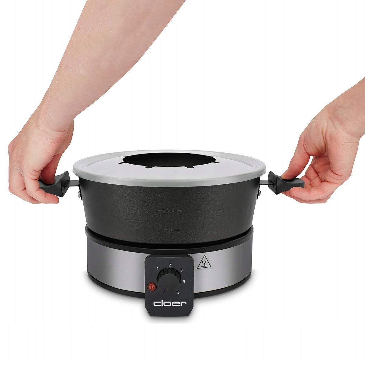 Cloer 6679 fondue for 8 people, coated pot Manufacturer code 6679