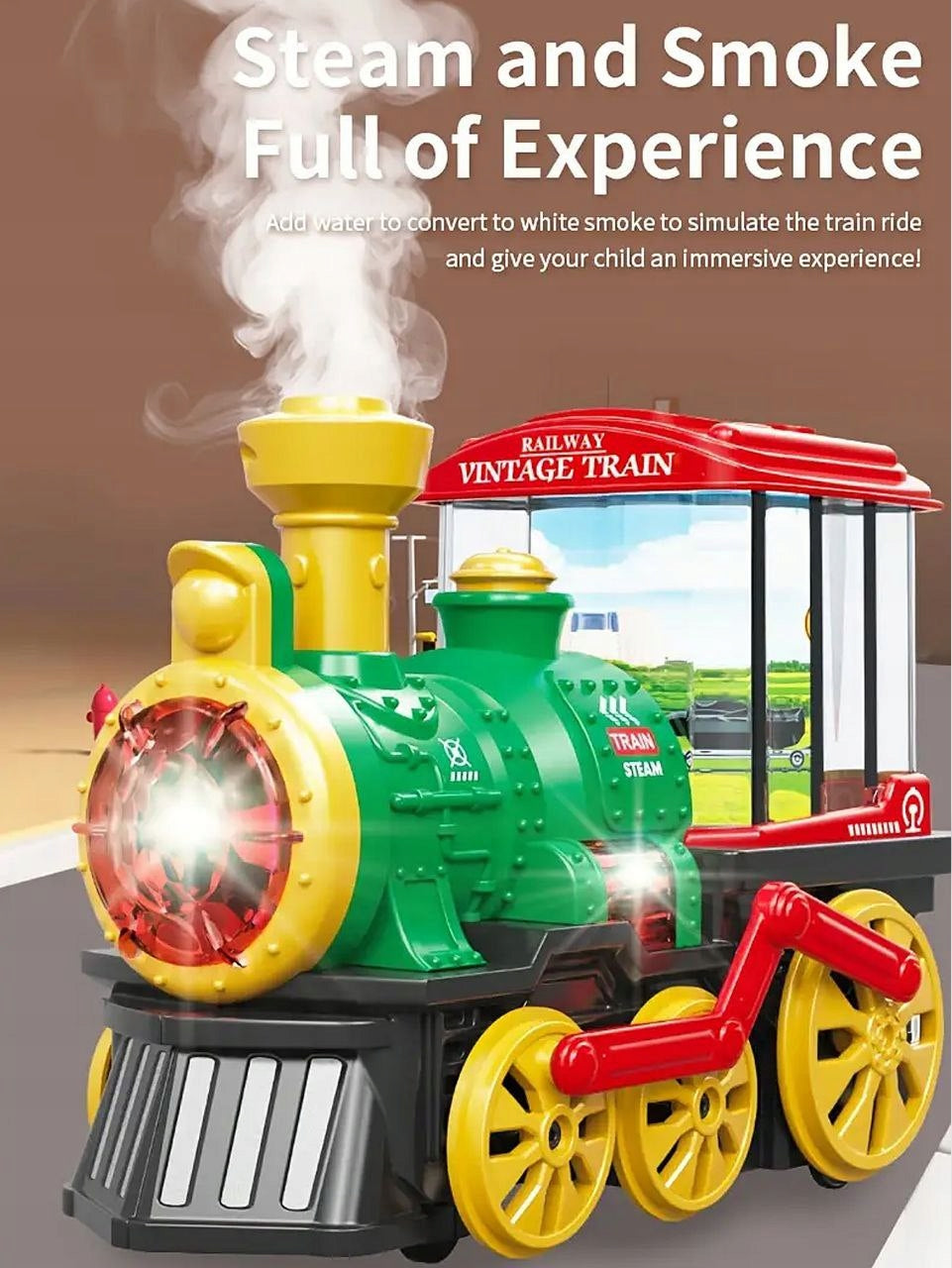 Clothes Electric Locomotive Battery Operated Pair LED Light Sounds TOY Packaging status original