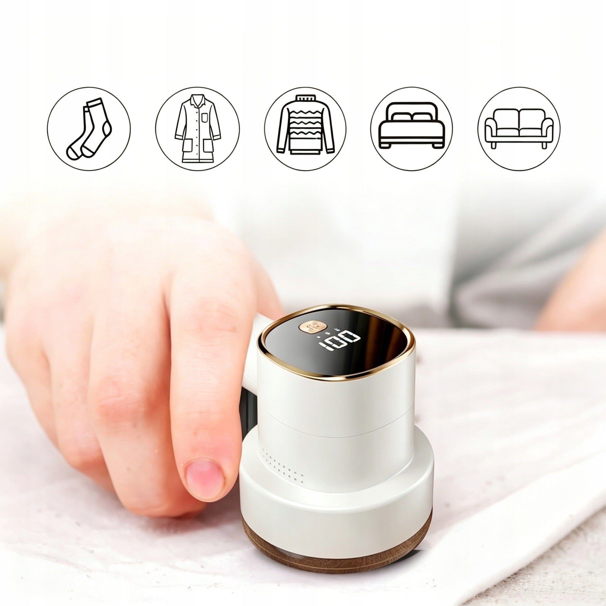 Clothes Shaver Cordless Stainless Steel 3 Speeds Brand no brand