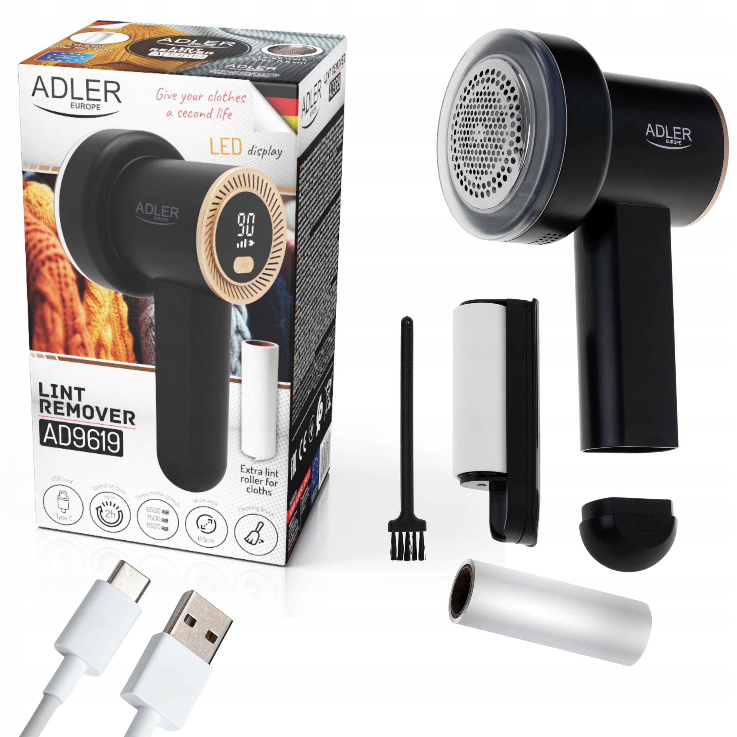 Clothes shaver ADLER AD 9619 Manufacturer code AD 9619