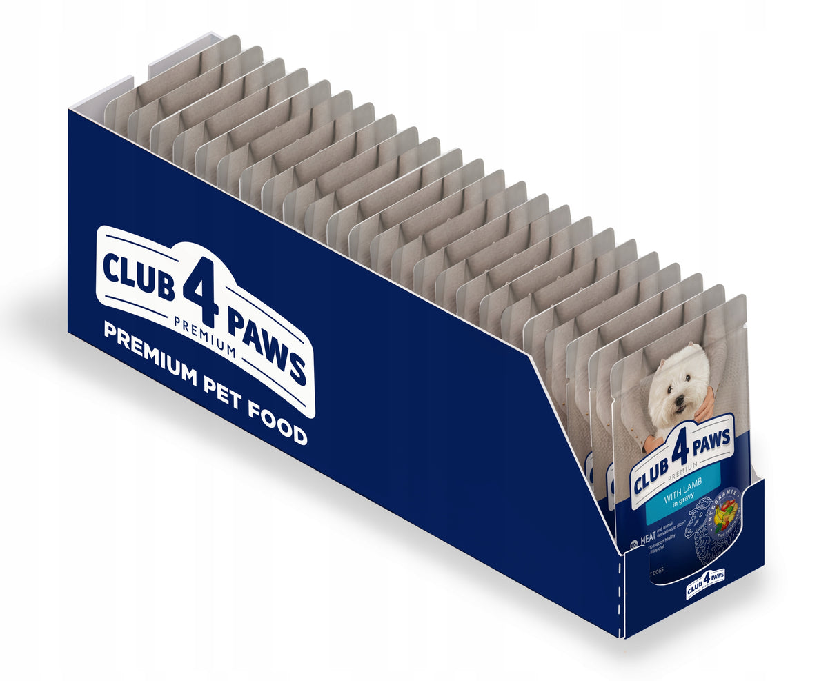 Club 4 Paws Adult Dog Food Small Breed Lamb in Gravy 24x100g