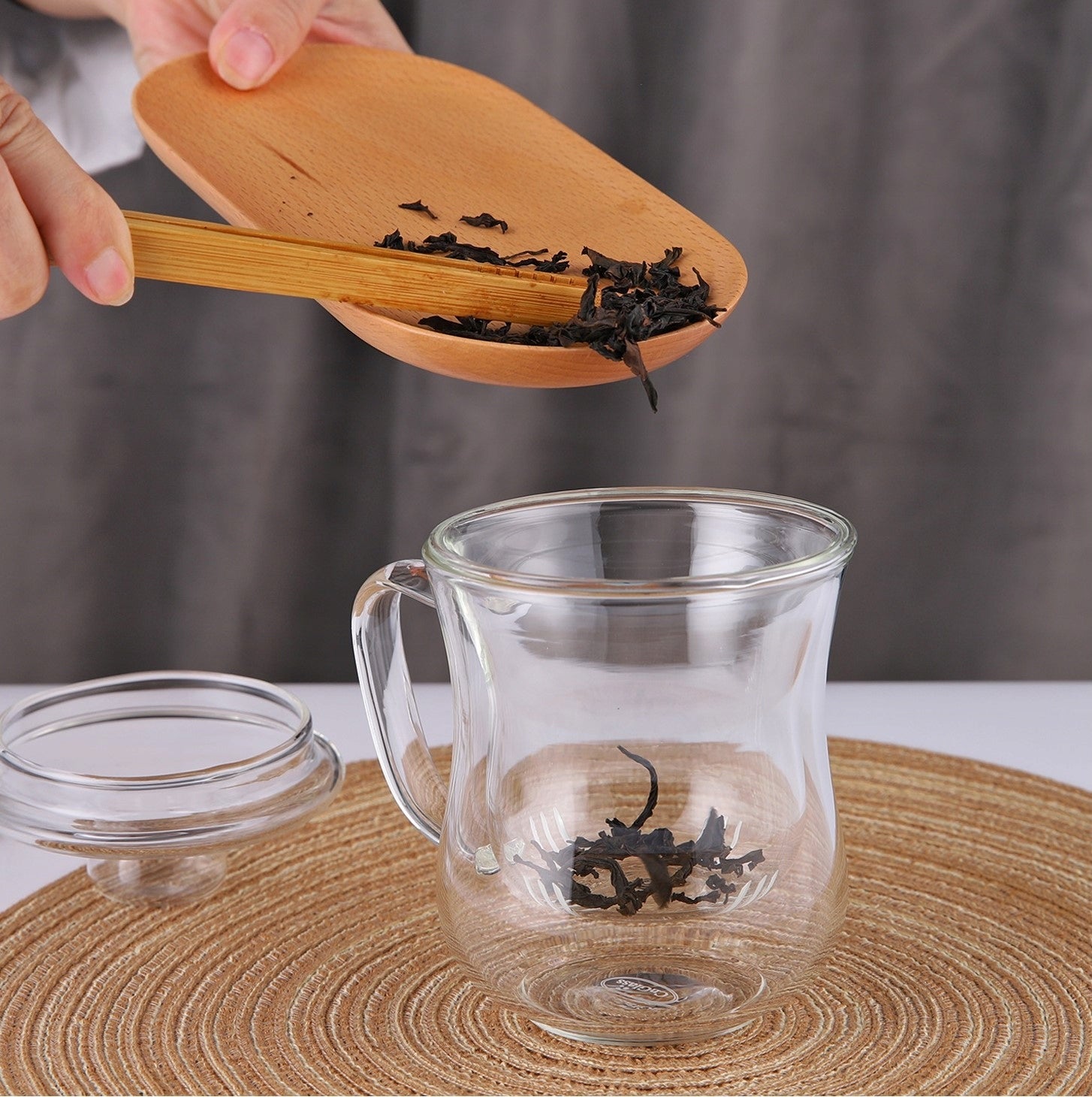 CnGlass glass tea cup with infuser tea maker for tea and herb 300ml EAN (GTIN) 6972187372208