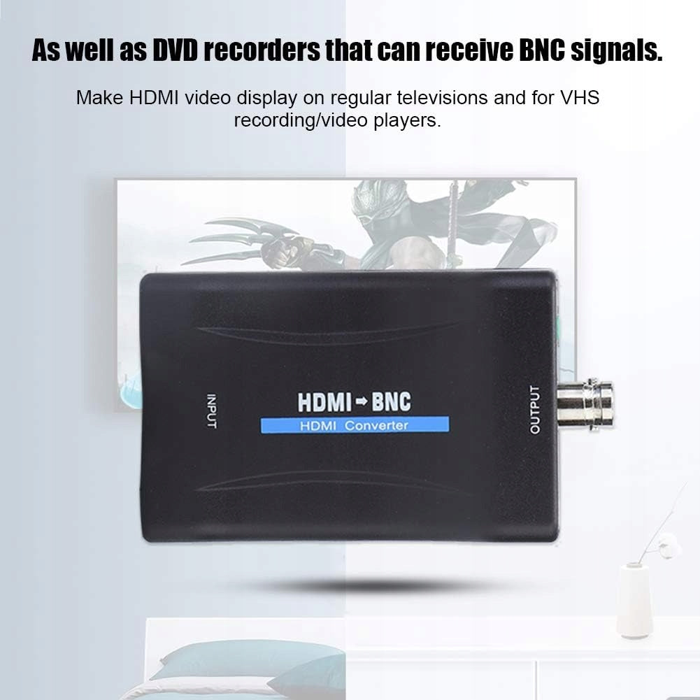 Coaxial Audio Video Adapter for TV SCART to HDMI Converter Packaging status original