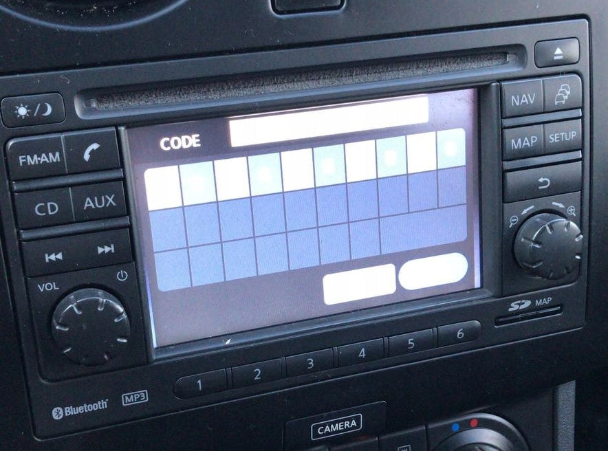 Code for radio NISSAN Decoding QASHQAI JUKE X-TRAIL Pathfinder Navara Manufacturer code Nissan