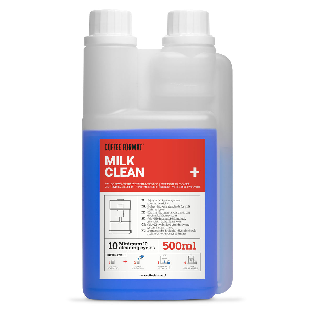 Coffee Format Milk Clean+ 500ml Milk System Cleaner
