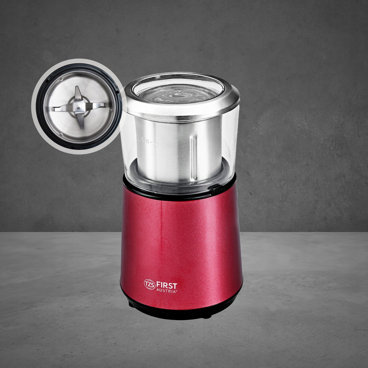 Coffee Grinder 2in1 With Foamer TZS First Austria Strong 200W Manufacturer code FA-5486-2-RE