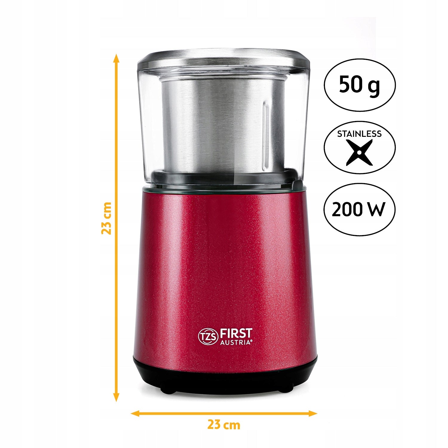 Coffee Grinder 2in1 With Foamer TZS First Austria Strong 200W Packaging status original