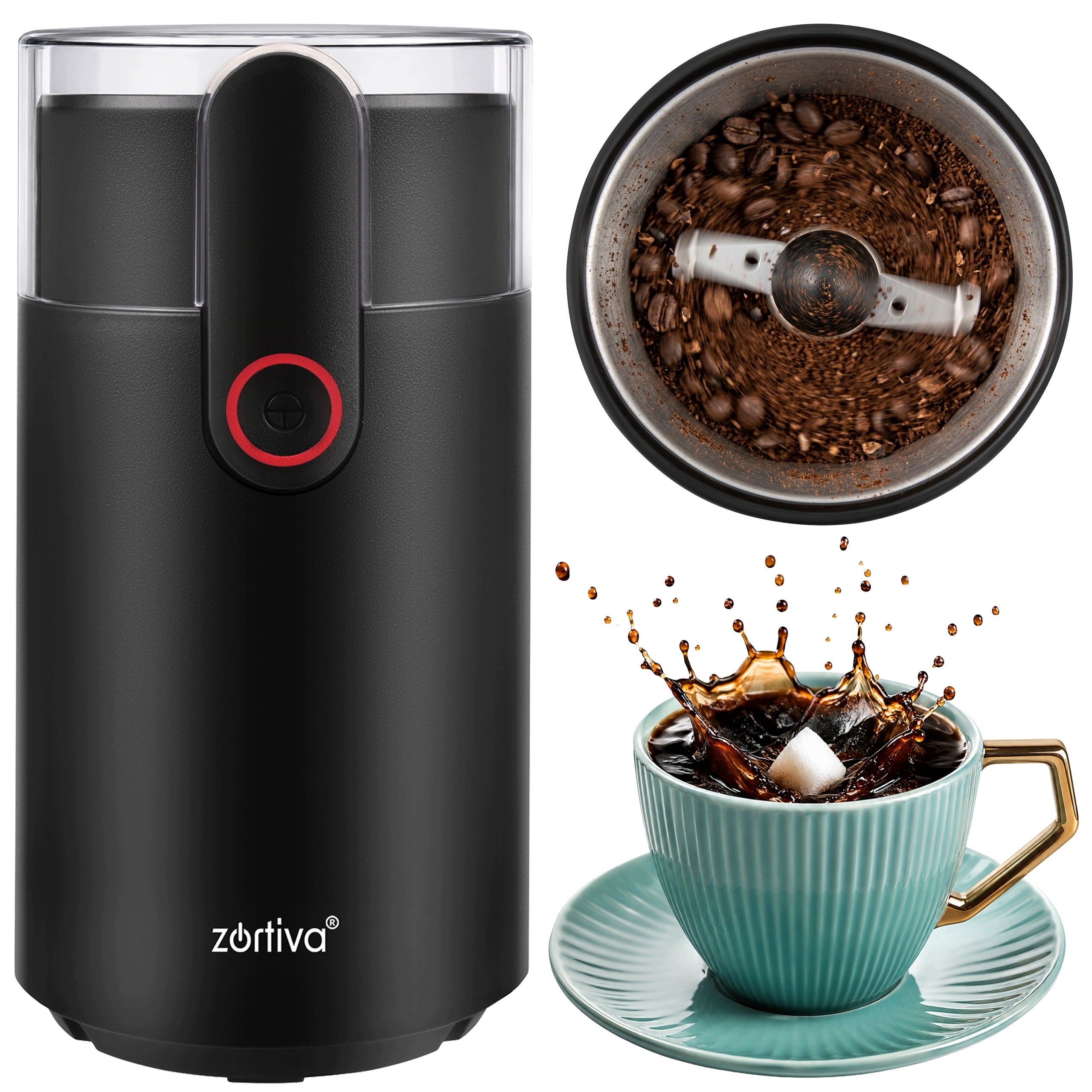 Coffee Grinder Electric Walnut Grinding Spice Strong 150W BPA Free