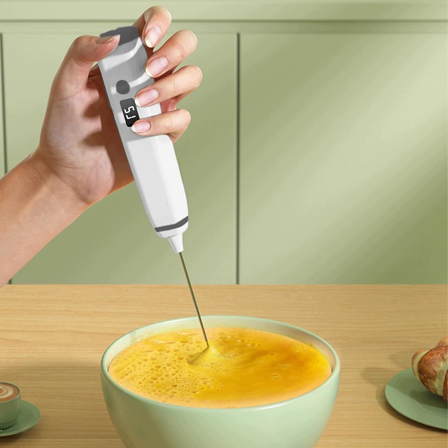 Coffee Milk frother MINI mixer egg beater USB 3 speeds white Brand no brand