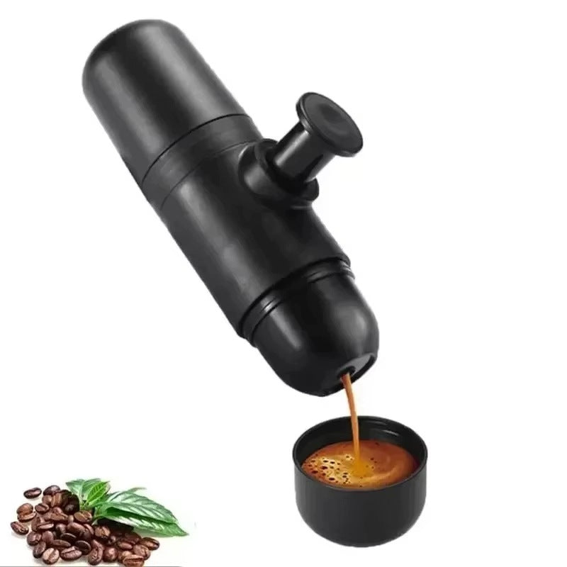 Coffee Pressure Maker Handheld Hiking Maker Black for Camping