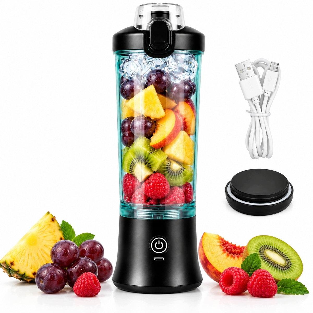 Coffee blender and fruit puree, kitchen mixer Manufacturer code BLENDER PRZENOŚNY DO SMOOTHIE BEZPRZEWODOWY