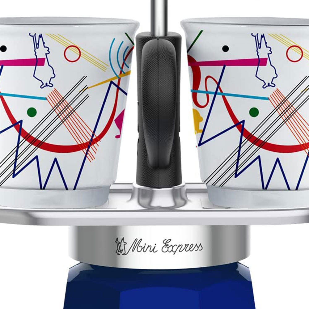 Coffee maker Bialetti Mini Express Arte Kandinsky 2 cups 90 ml Material aluminum