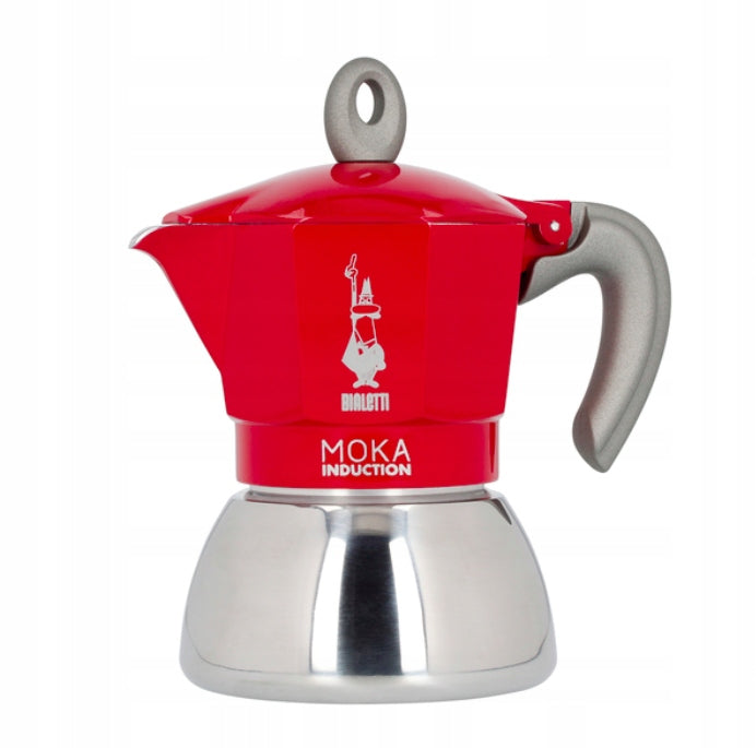 Coffee maker Bialetti New Moka Induction 150 ml 4 cups red