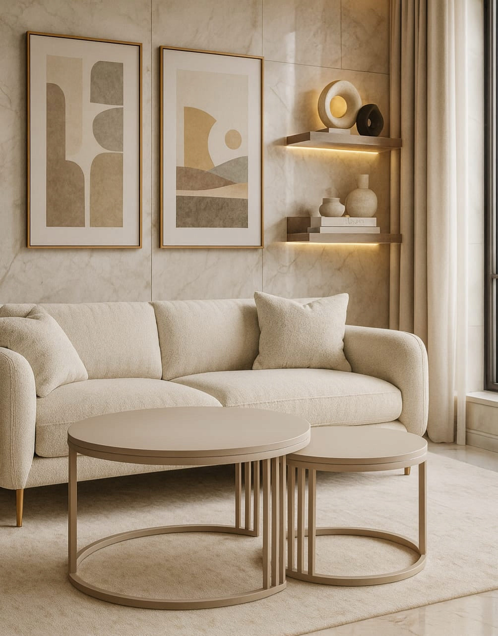 Coffee table 2in1 LUX cashmere 700/500 Manufacturer code Fi700/500
