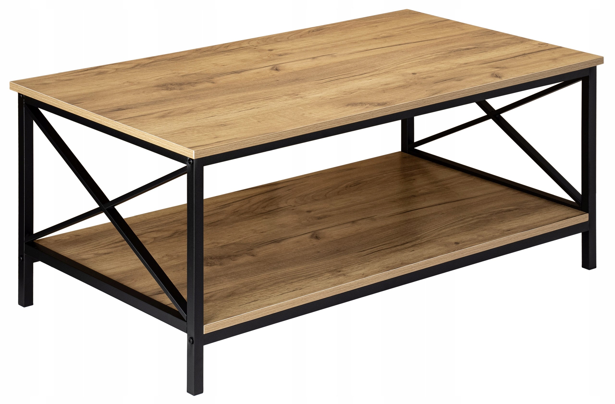 Coffee table loft metal modern loft bench for living room 100 x 55 cm
