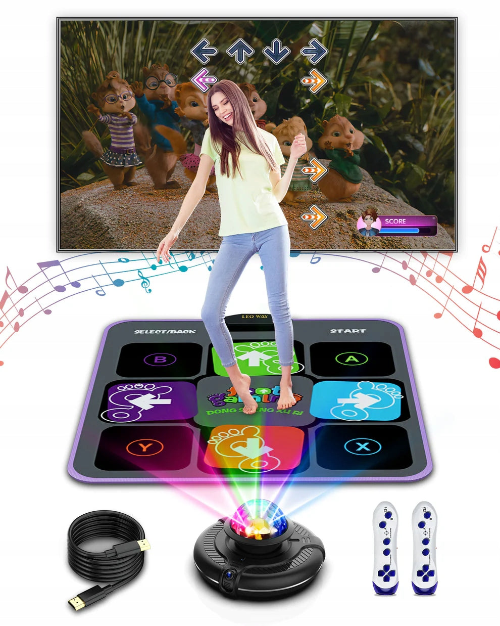 Coil Multicolor Dance Mat with HD Camera and Games Brand Coil