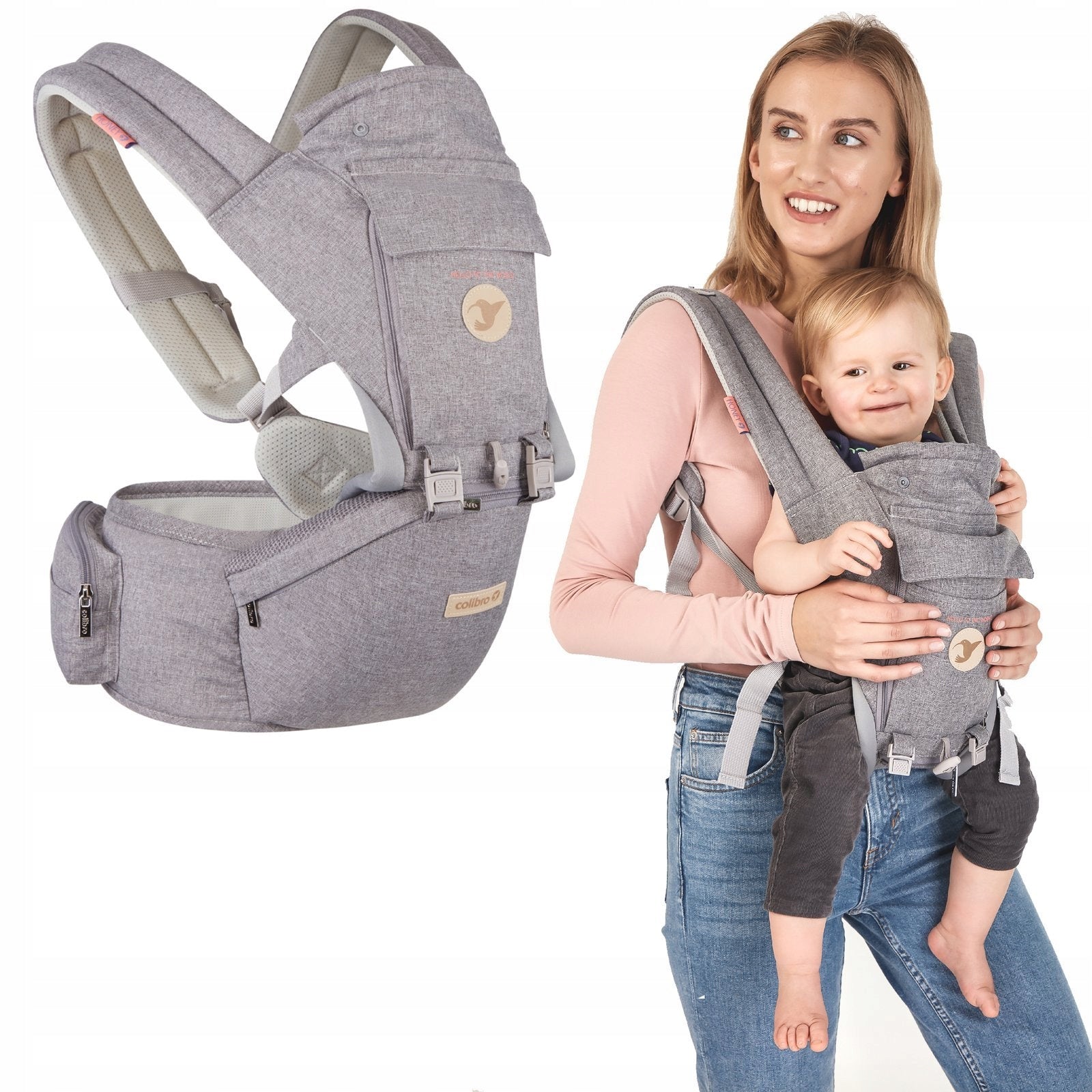 Colibro 12 in 1 carrier from 3 to 24 months up to a weight of 18 kg Honey dove