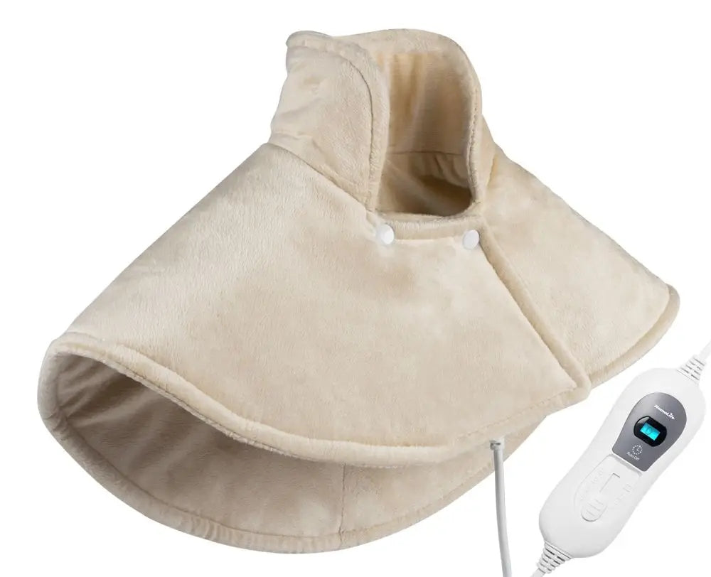 Collar with heating for neck and shoulders Heating Pillow Beige-Blue