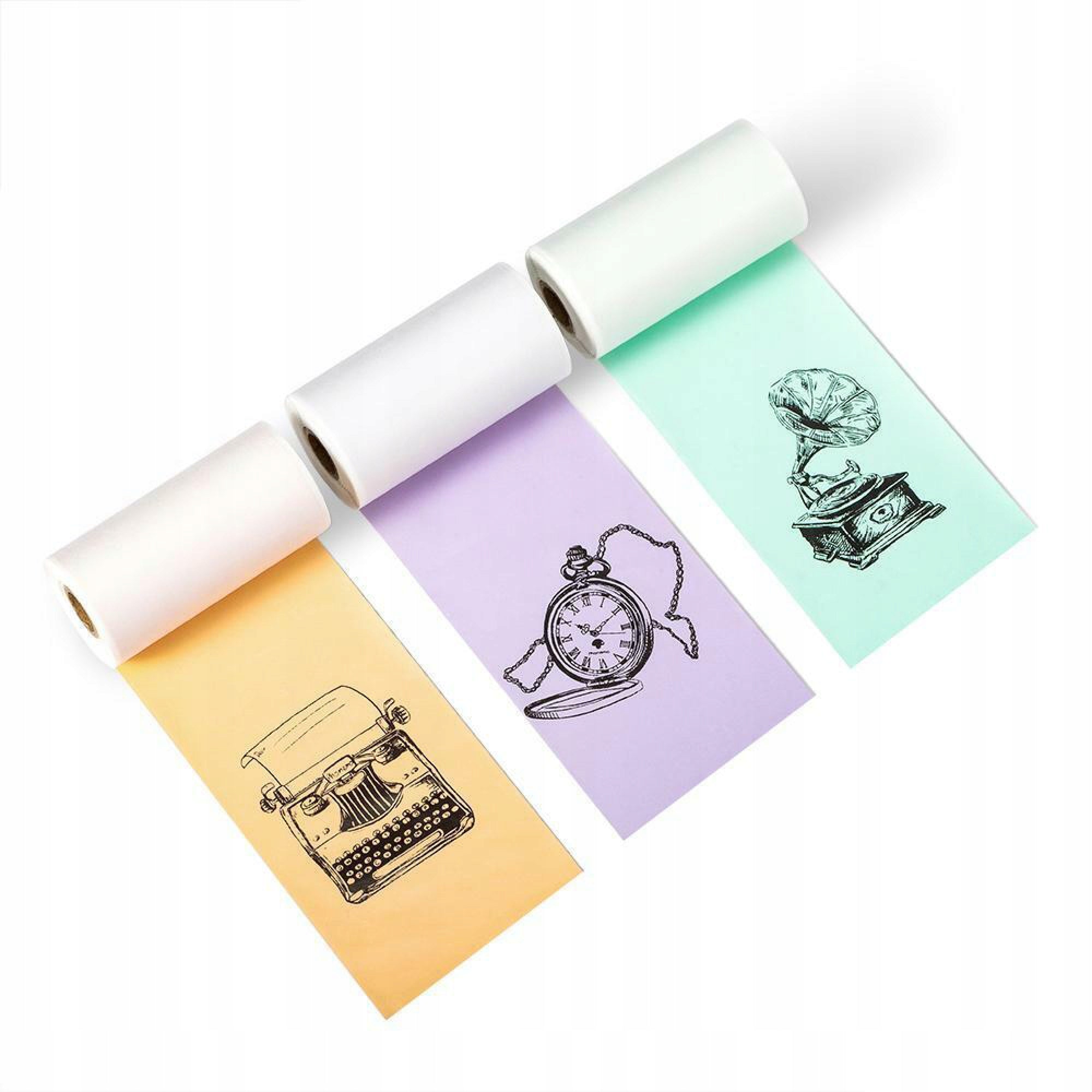 Color thermal paper for printer Phomemo T02 M02X 50mmx3,5m stickers Manufacturer code Q12-RMSMLL