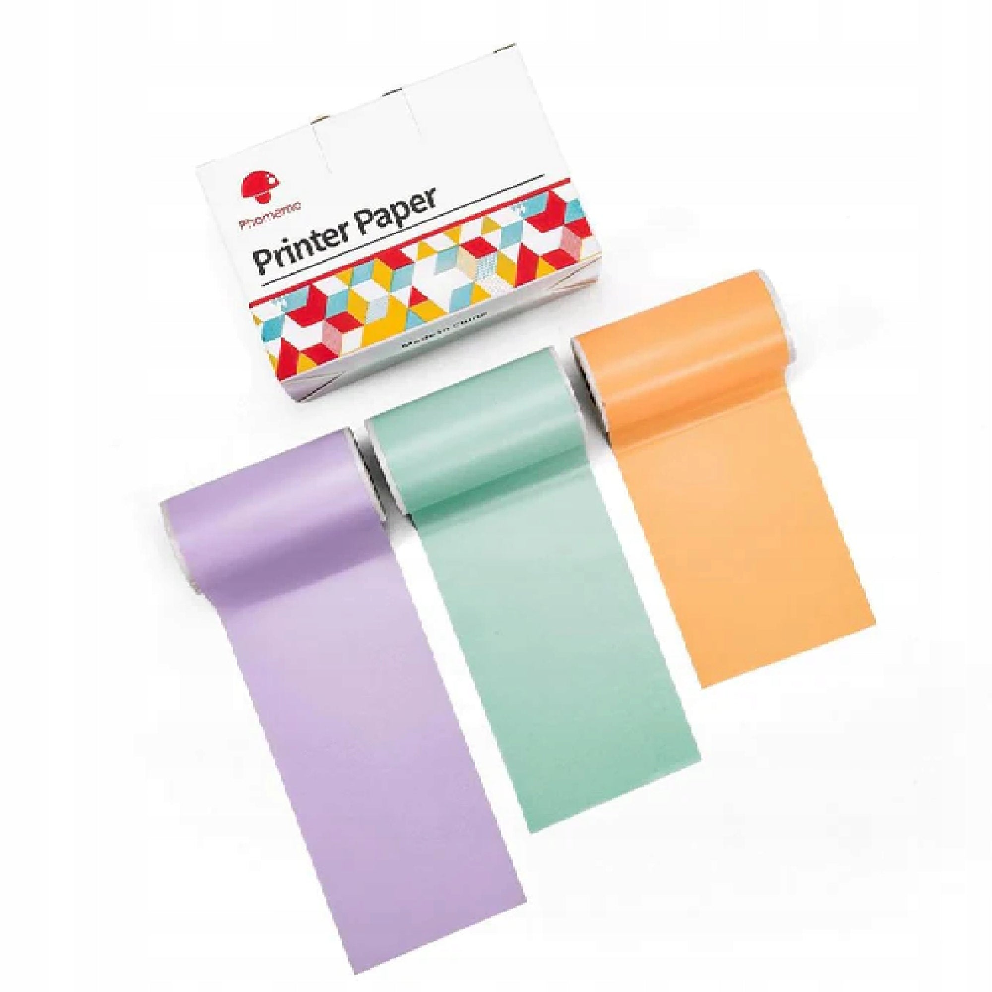 Color thermal paper for printer Phomemo T02 M02X 50mmx3,5m stickers Packaging status original