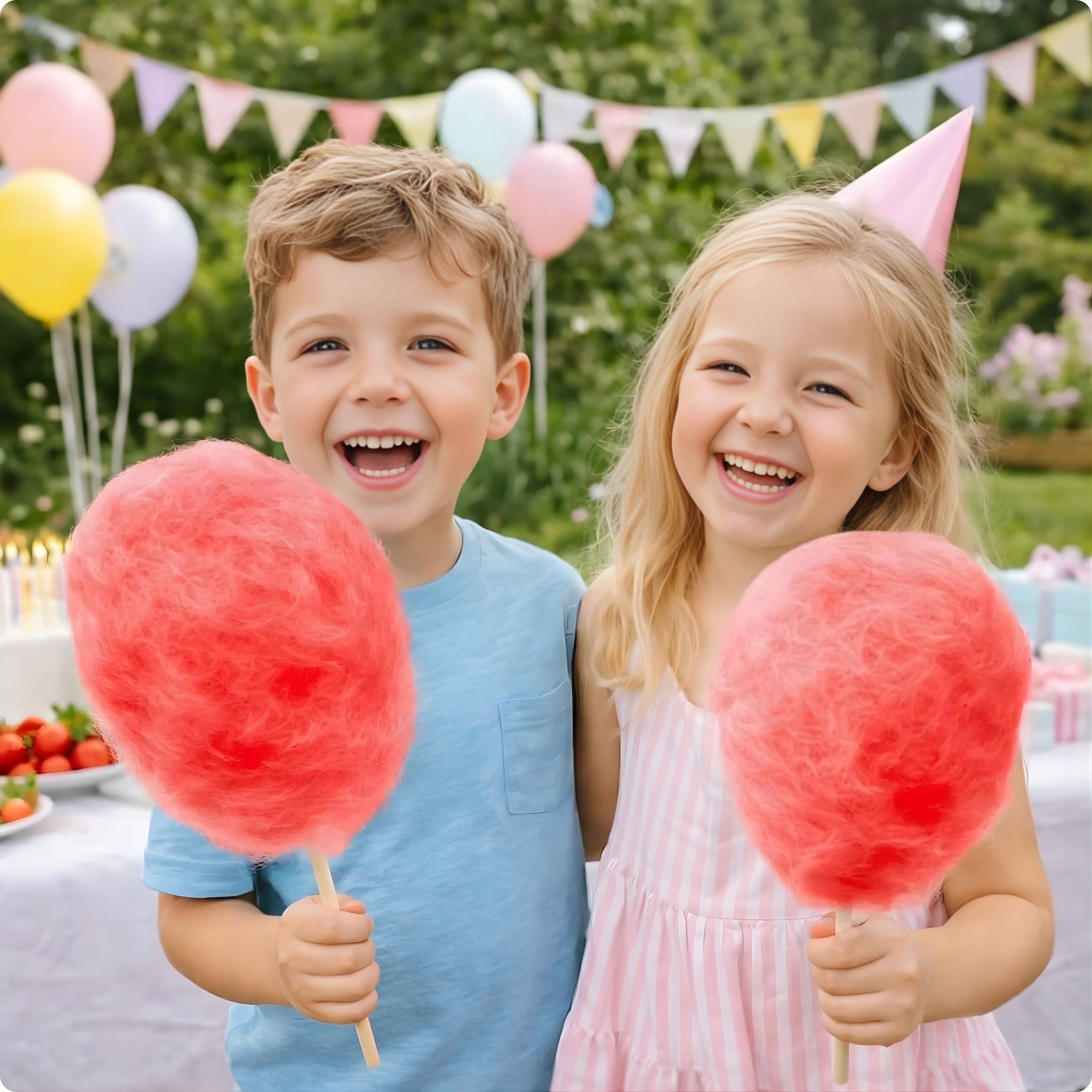 Colorful Cotton Candy Sugar for CHERRY Flavour Machine 1KG Packaging status original