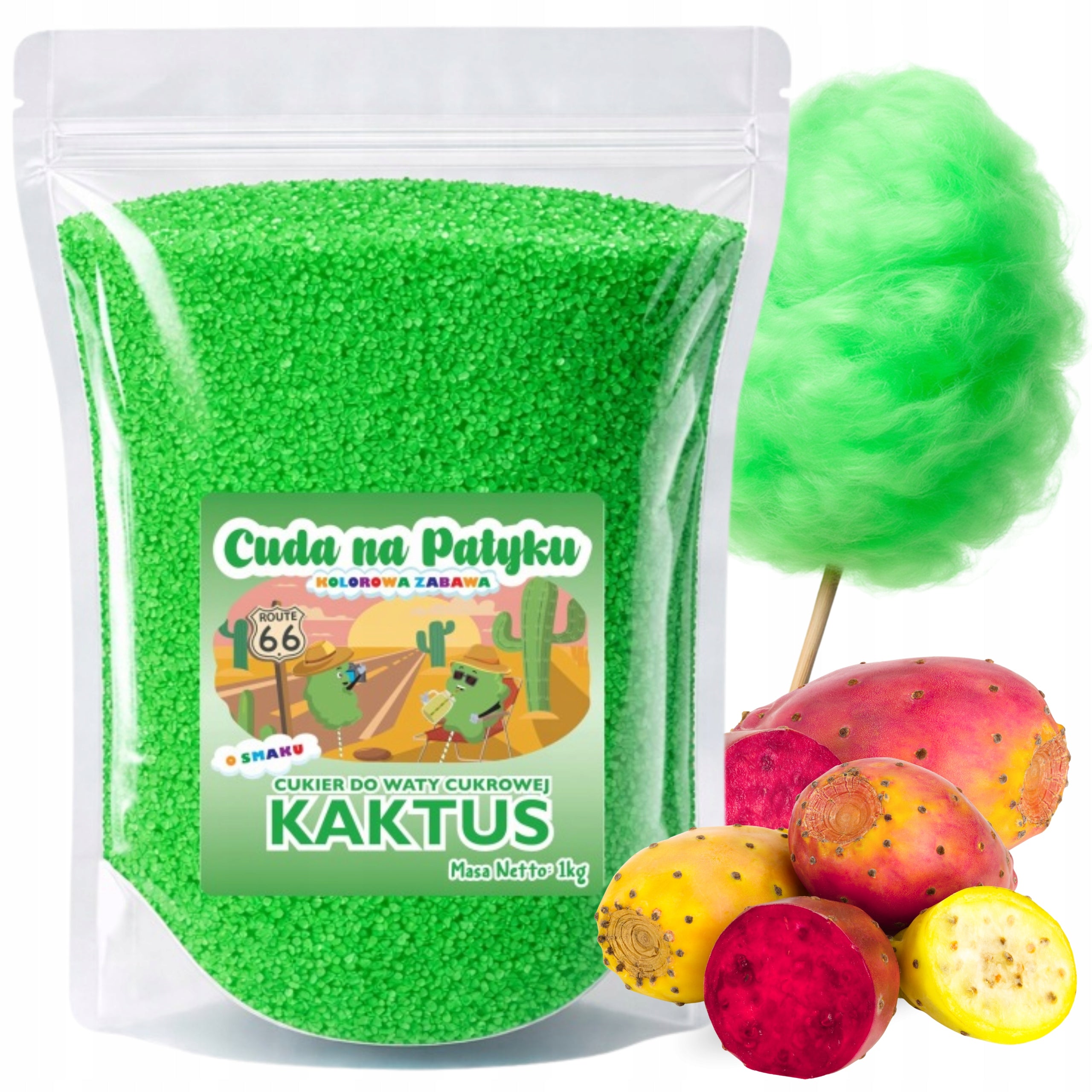 Colorful Cotton Candy Sugar for Cactus Flavour Machine 1 KG