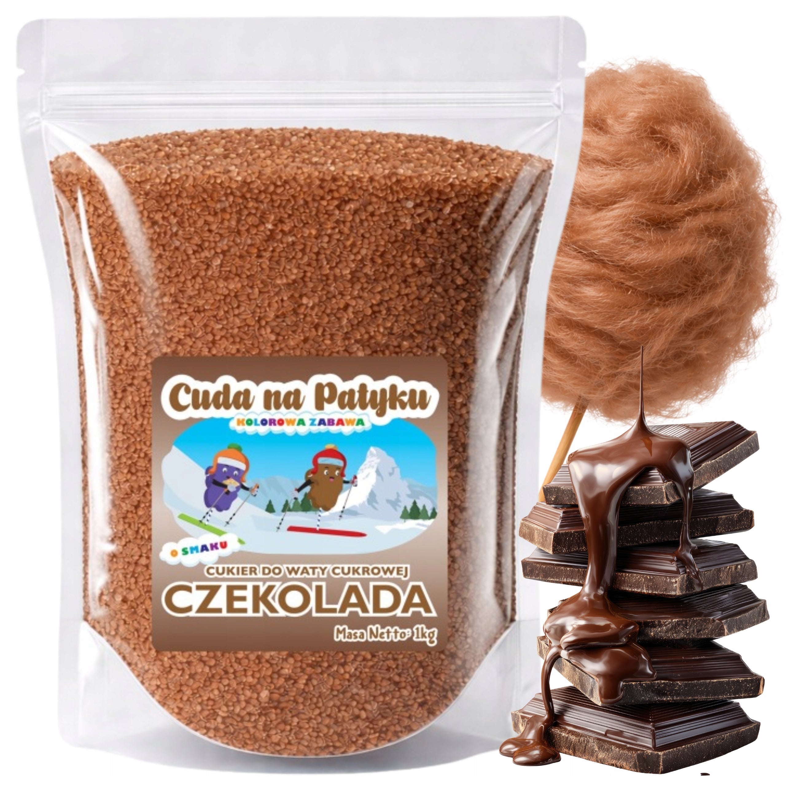 Colorful Cotton Candy Sugar for Chocolate Flavour Machine 1KG