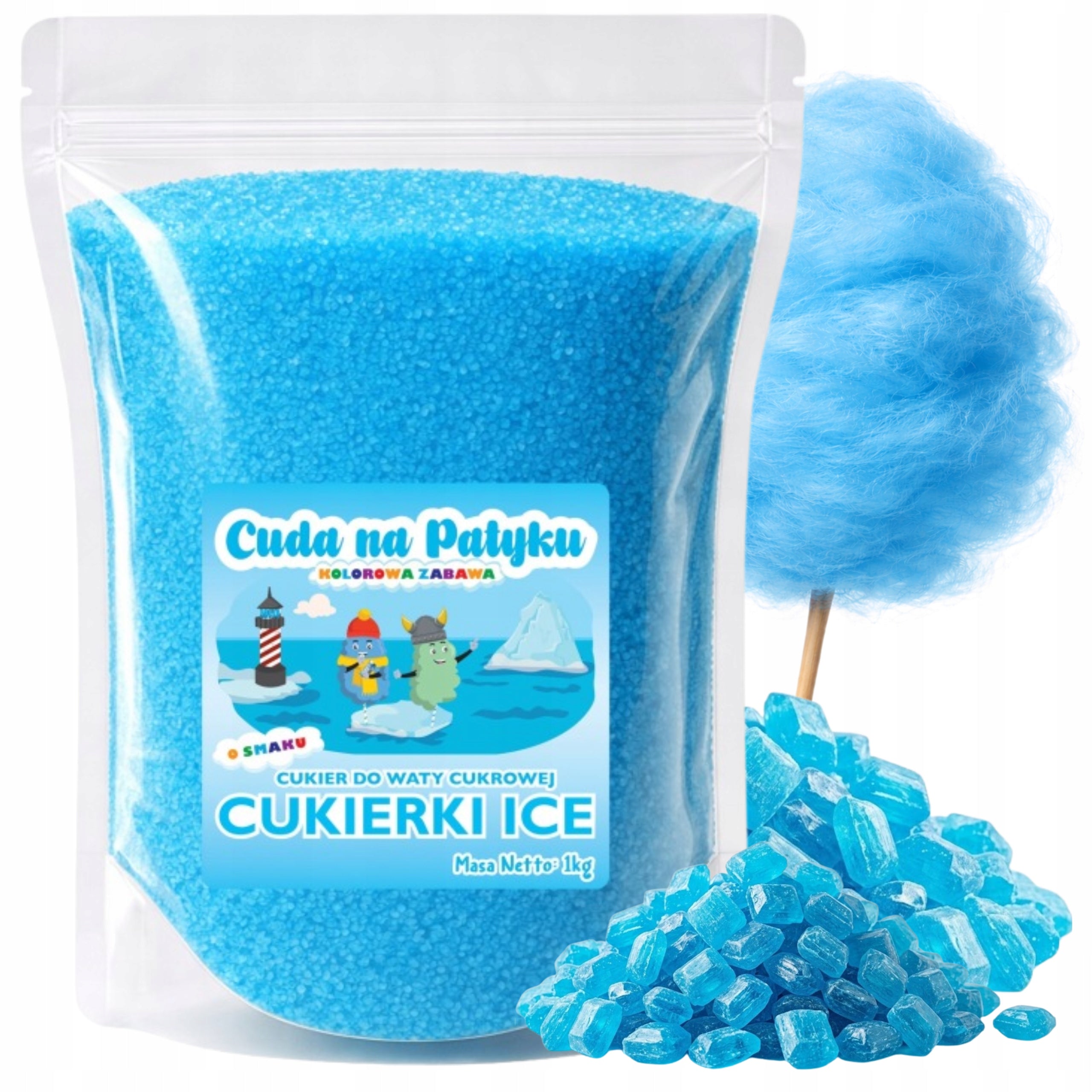 Colorful Cotton Candy Sugar for ICE Candy Flavor Machine 1KG