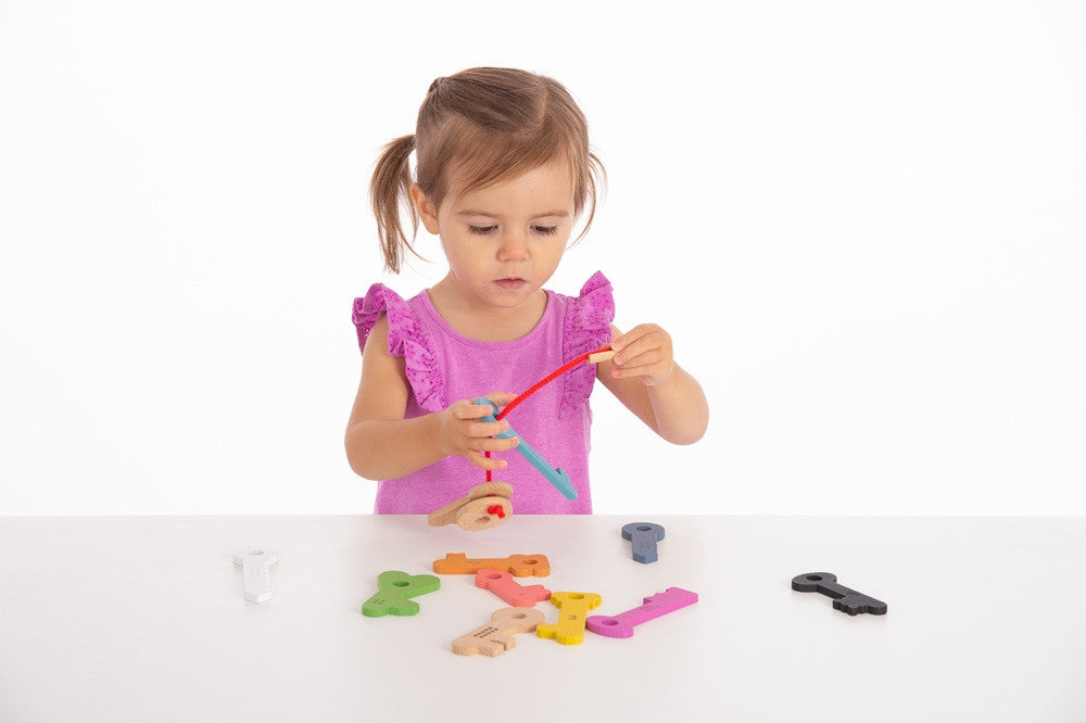 Colorful Wooden Keys Motor Training Developmental Toy for Baby EAN (GTIN) 5060155731353