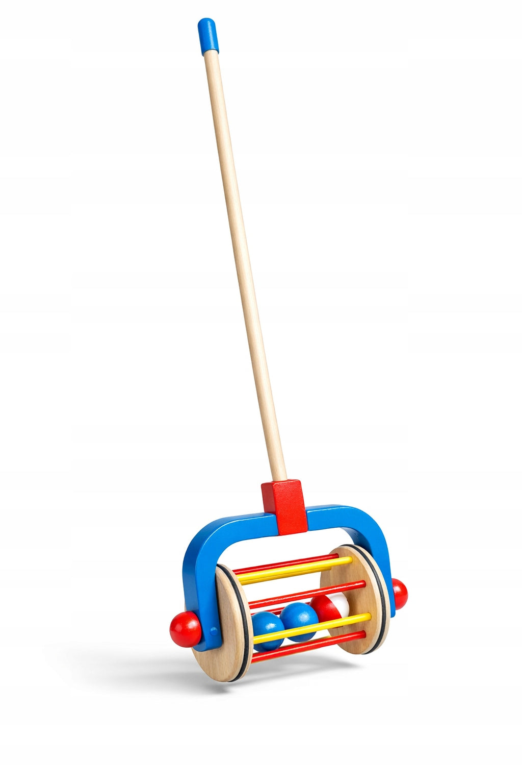 Colorful Wooden Pusher with Bells 63 cm– Educational Toy E2203 EMAJ Manufacturer code E2203