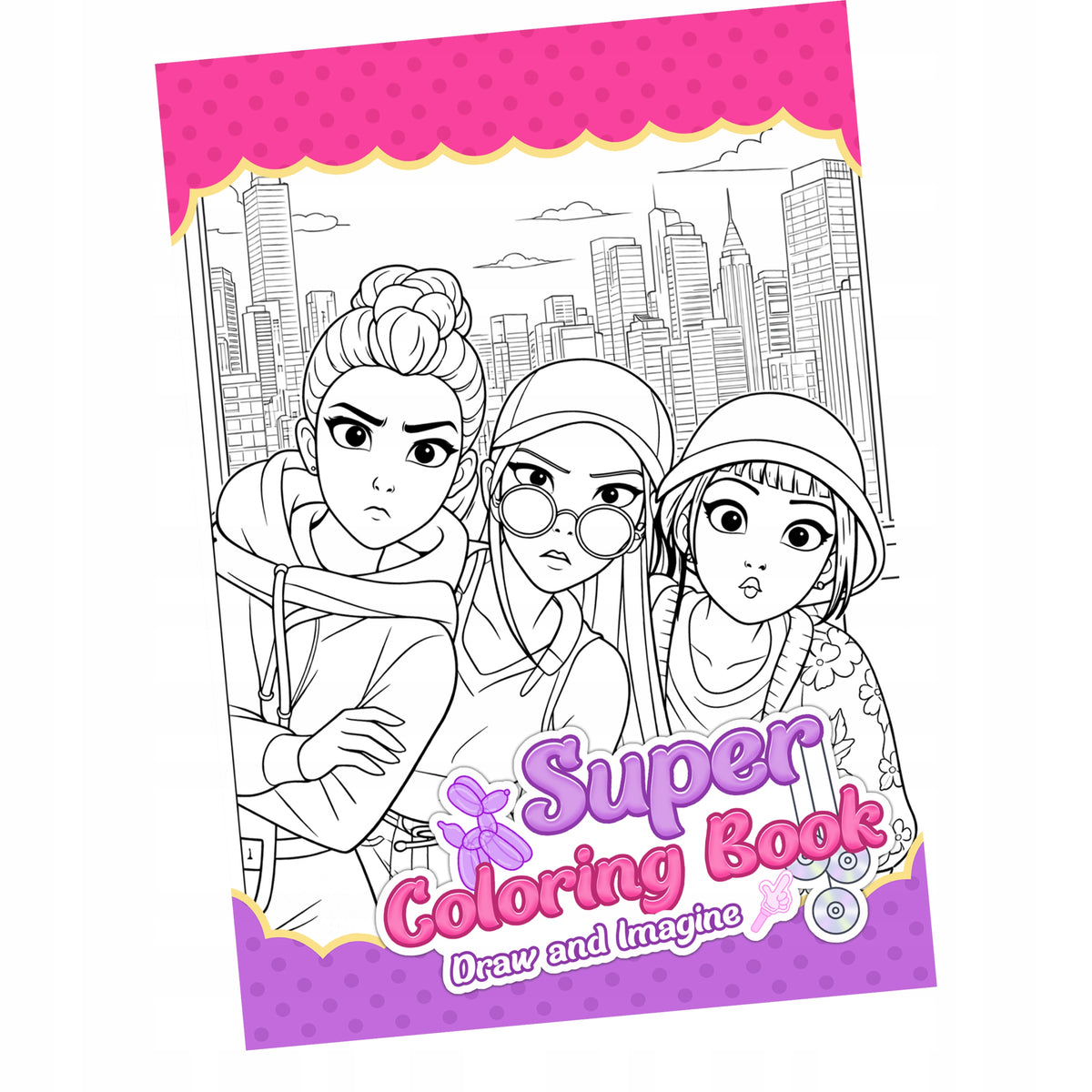 Coloring book in the style of Demon hunters Saja boys gift for a child A5