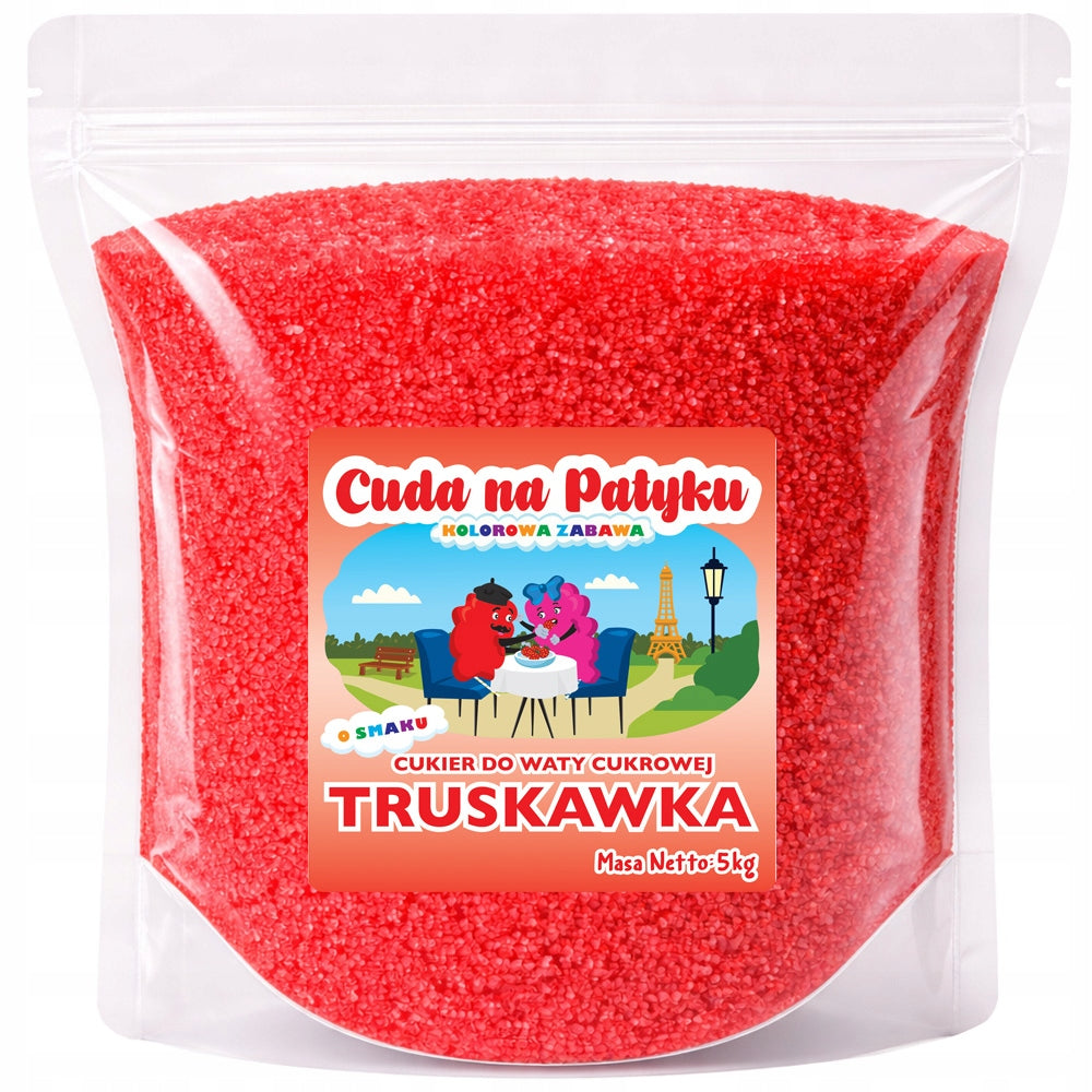 Colourful Cotton Candy Sugar for STRAWBERRY Flavour Machine 5 KG Packaging status original