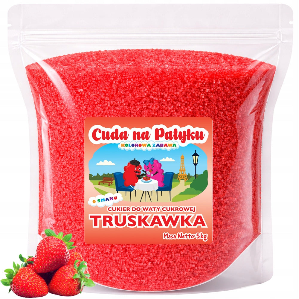 Colourful Cotton Candy Sugar for STRAWBERRY Flavour Machine 5 KG