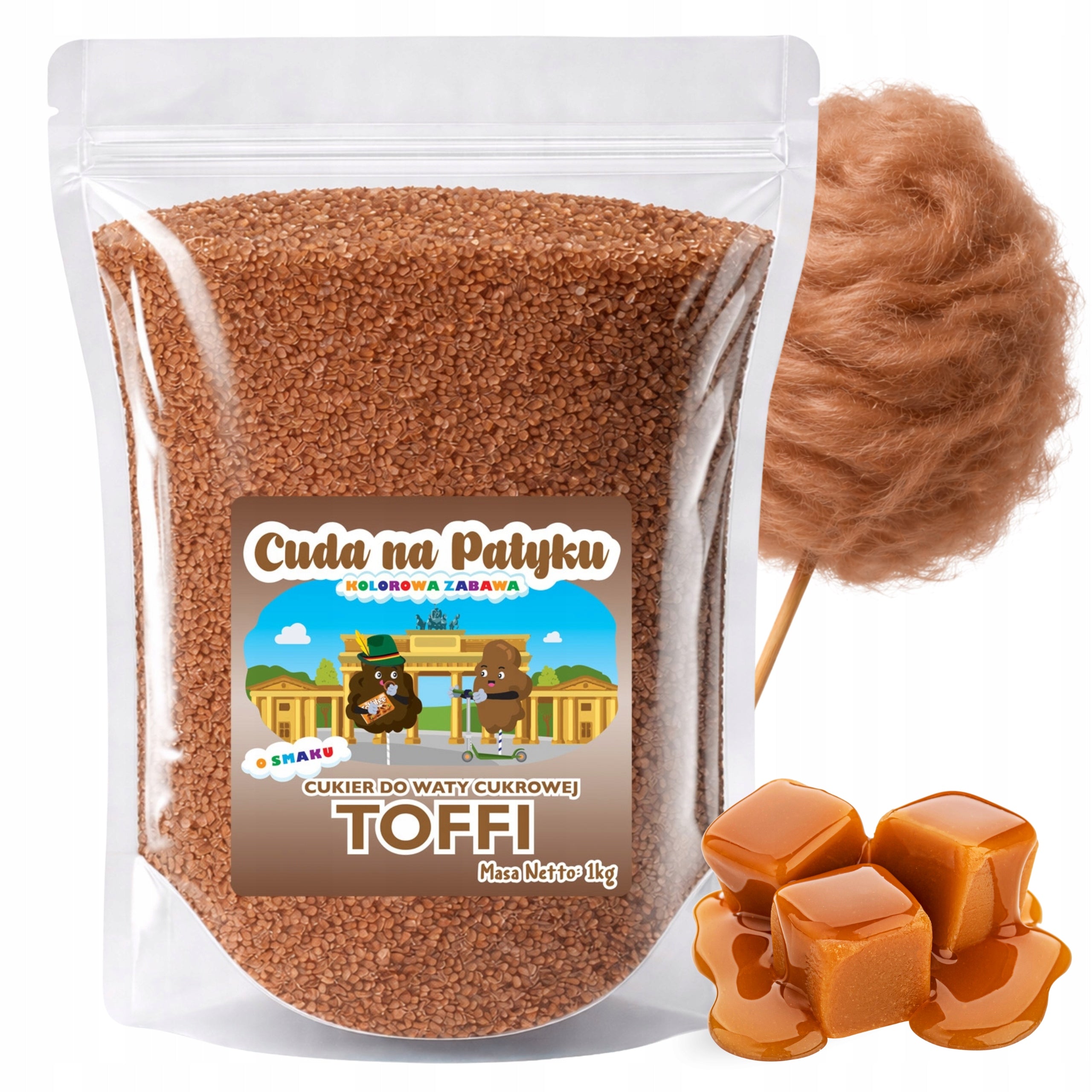 Colourful Cotton Candy Sugar for TOFFI Flavour Machine 1KG