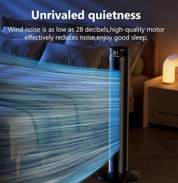 Column Fan 92cm Oscillating Quiet TIMER LED Display Remote Control Brand Levoit