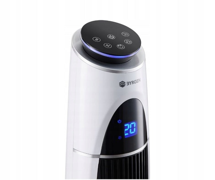 Column Fan Silent Powerful Large 110cm LED BYRGEN 60W AROMA IONIZATION Fan type column